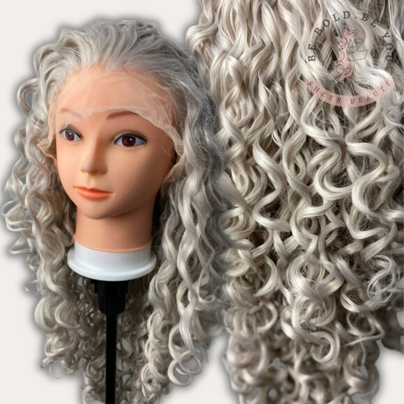 Silver Grey Lace FrontWig